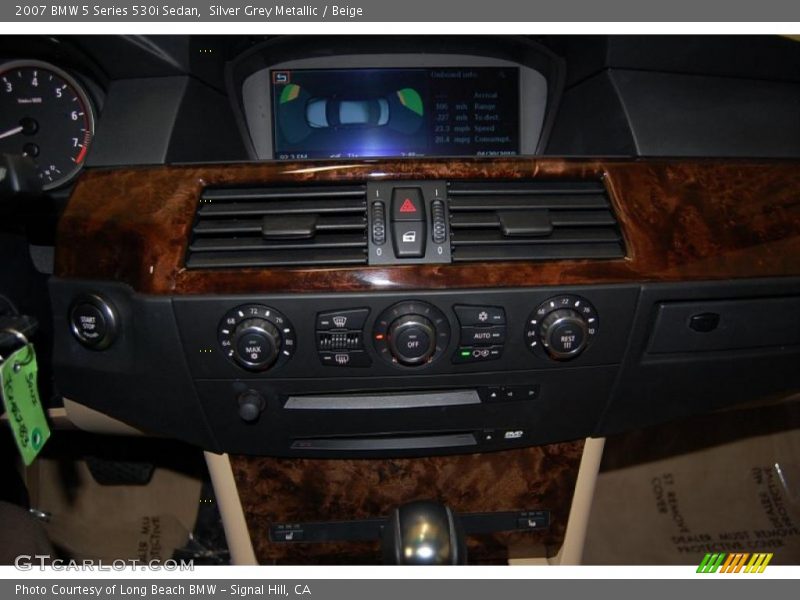Silver Grey Metallic / Beige 2007 BMW 5 Series 530i Sedan
