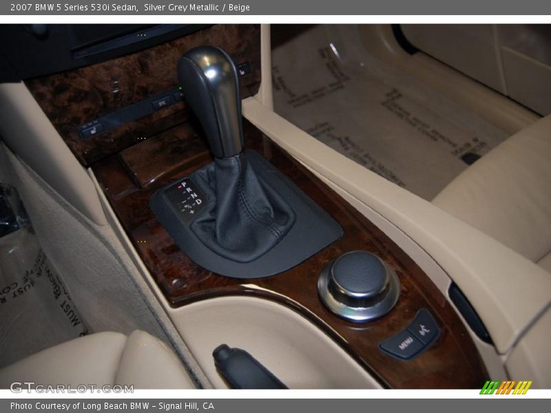Silver Grey Metallic / Beige 2007 BMW 5 Series 530i Sedan
