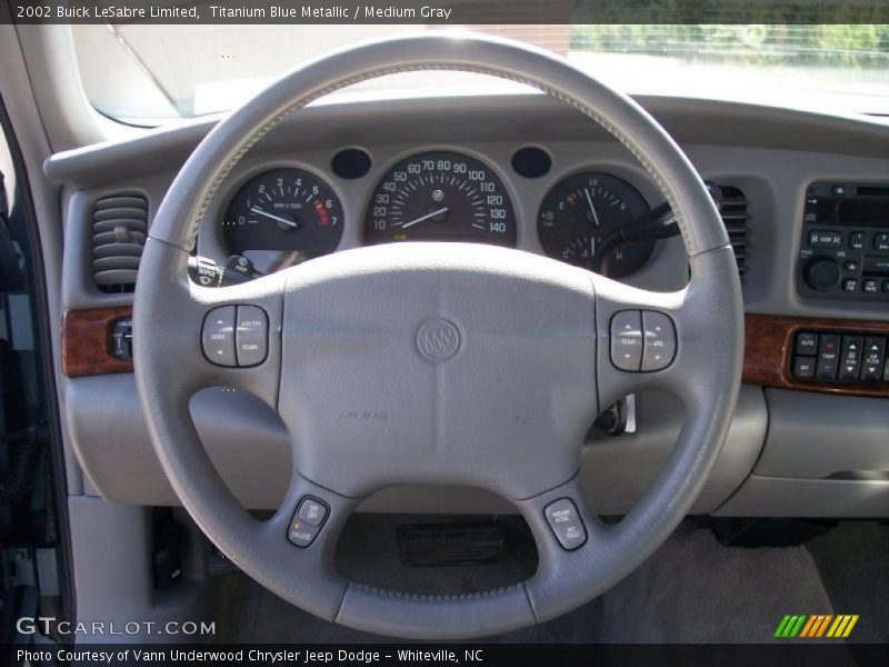 Titanium Blue Metallic / Medium Gray 2002 Buick LeSabre Limited