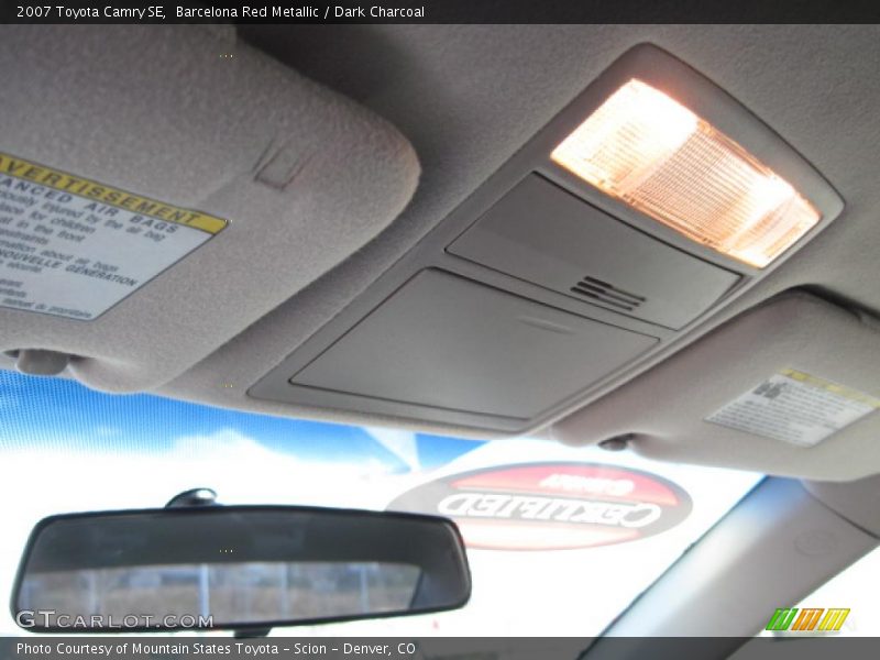 Barcelona Red Metallic / Dark Charcoal 2007 Toyota Camry SE