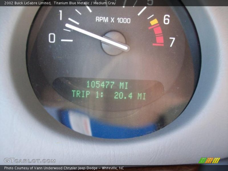 Titanium Blue Metallic / Medium Gray 2002 Buick LeSabre Limited