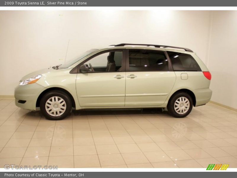 Silver Pine Mica / Stone 2009 Toyota Sienna LE