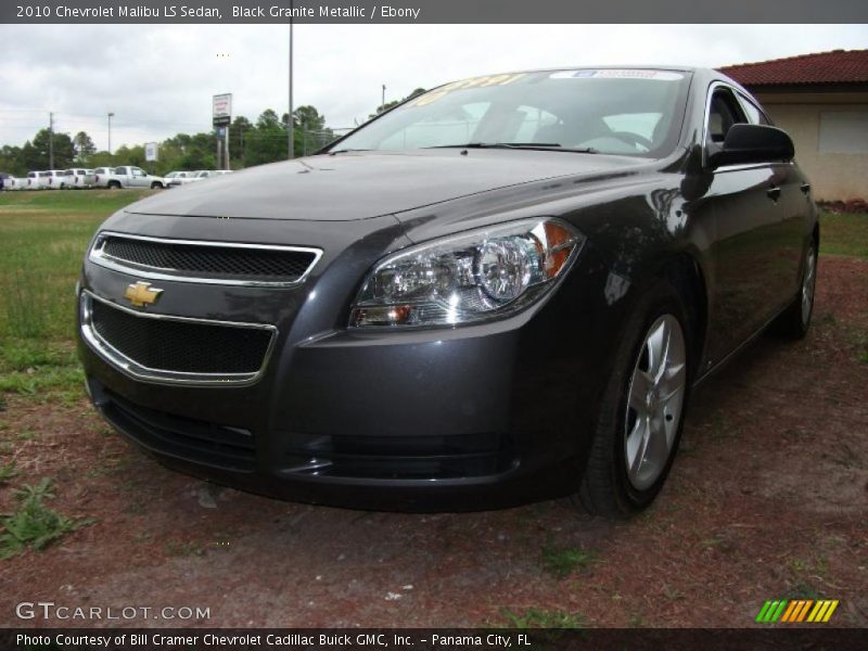 Black Granite Metallic / Ebony 2010 Chevrolet Malibu LS Sedan