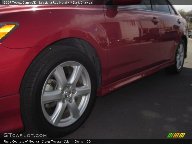 Barcelona Red Metallic / Dark Charcoal 2007 Toyota Camry SE