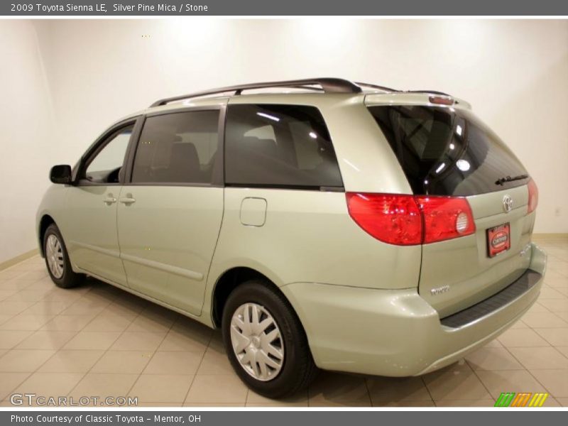 Silver Pine Mica / Stone 2009 Toyota Sienna LE