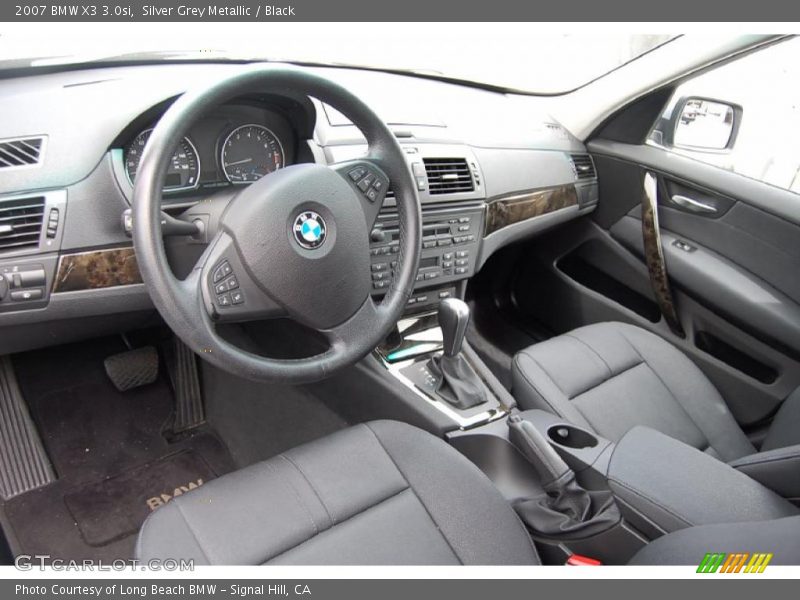 Silver Grey Metallic / Black 2007 BMW X3 3.0si