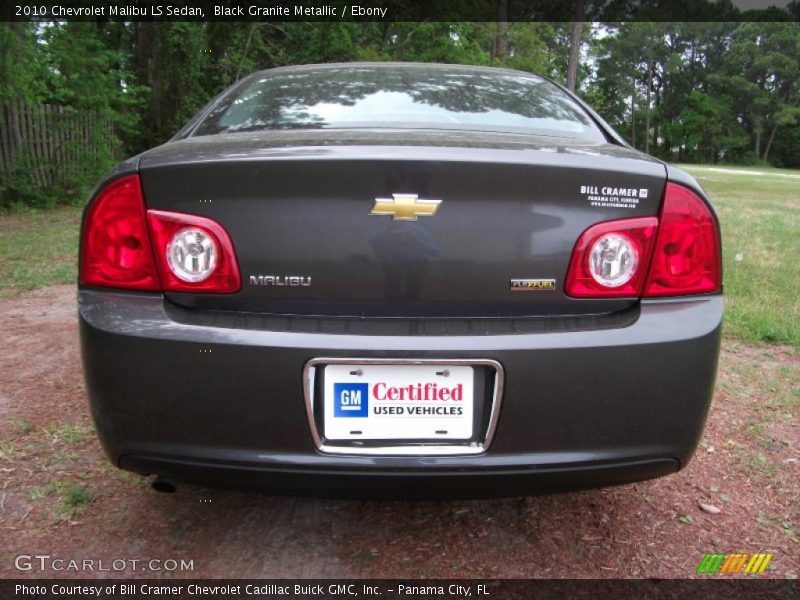 Black Granite Metallic / Ebony 2010 Chevrolet Malibu LS Sedan