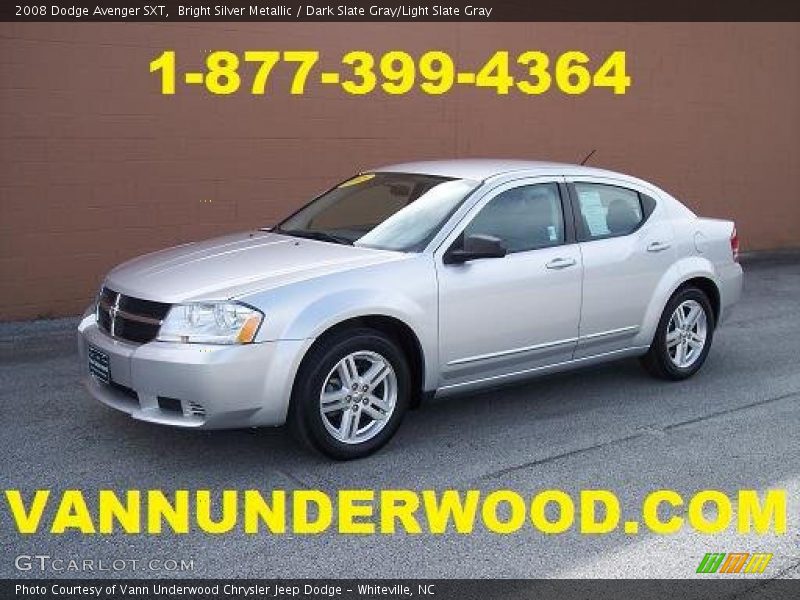 Bright Silver Metallic / Dark Slate Gray/Light Slate Gray 2008 Dodge Avenger SXT