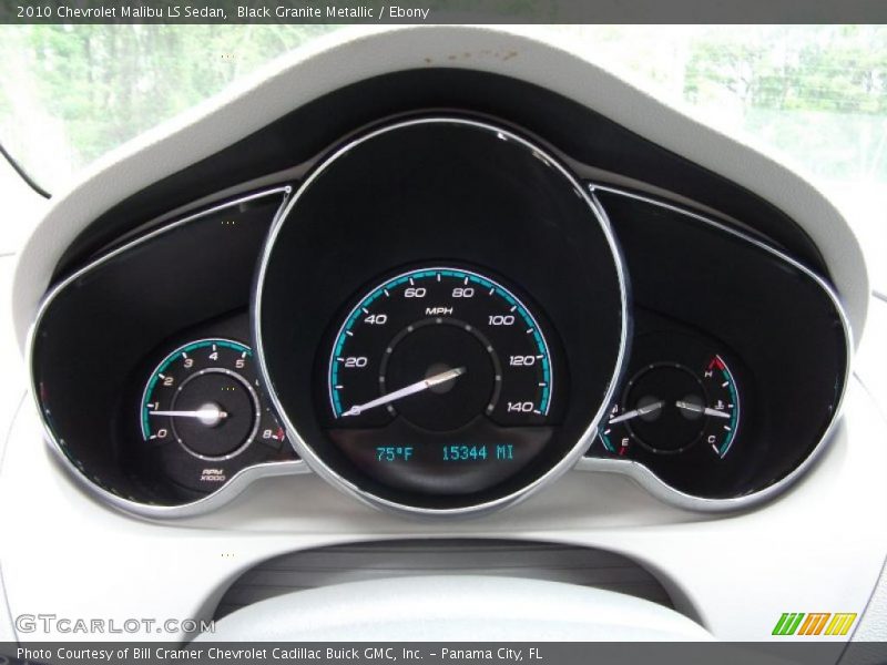 Black Granite Metallic / Ebony 2010 Chevrolet Malibu LS Sedan