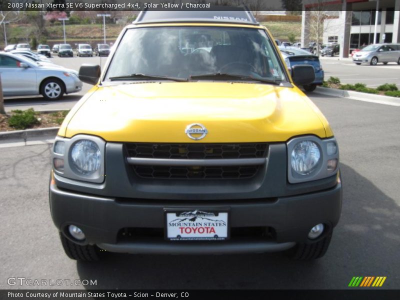 Solar Yellow / Charcoal 2003 Nissan Xterra SE V6 Supercharged 4x4