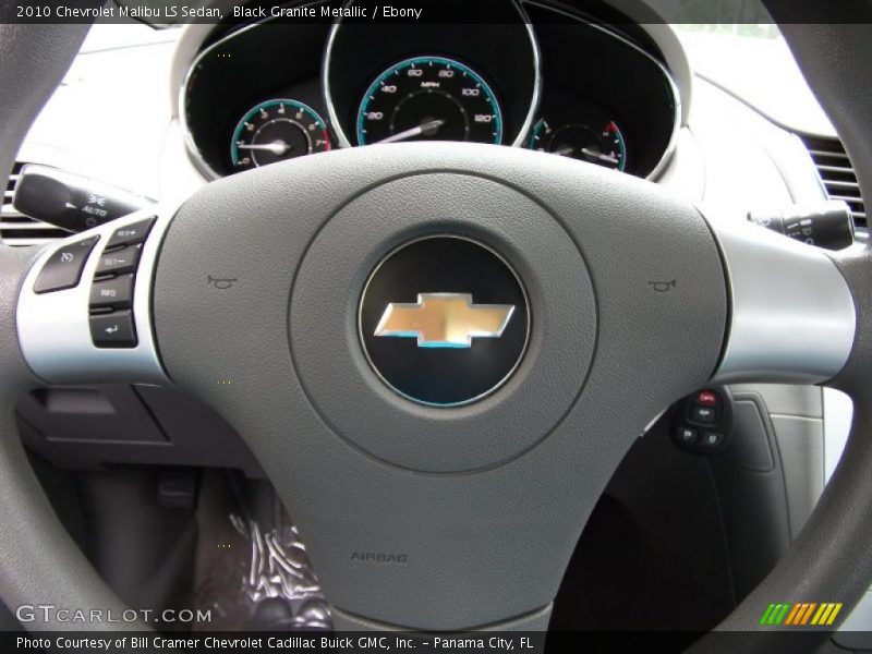 Black Granite Metallic / Ebony 2010 Chevrolet Malibu LS Sedan