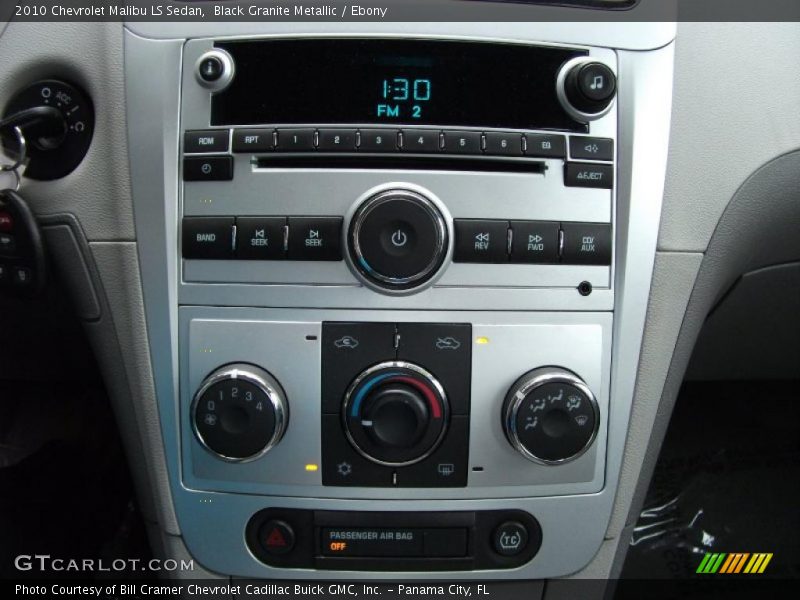 Black Granite Metallic / Ebony 2010 Chevrolet Malibu LS Sedan