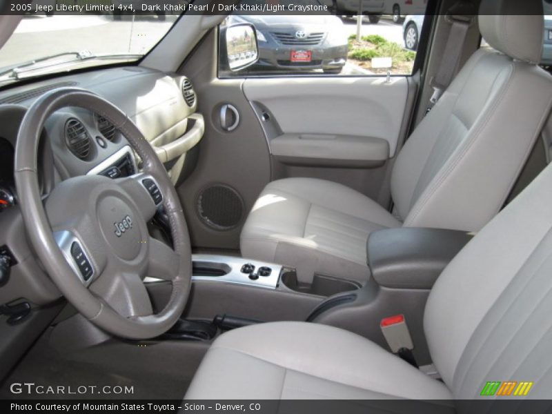 Dark Khaki Pearl / Dark Khaki/Light Graystone 2005 Jeep Liberty Limited 4x4