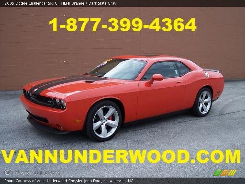 HEMI Orange / Dark Slate Gray 2009 Dodge Challenger SRT8