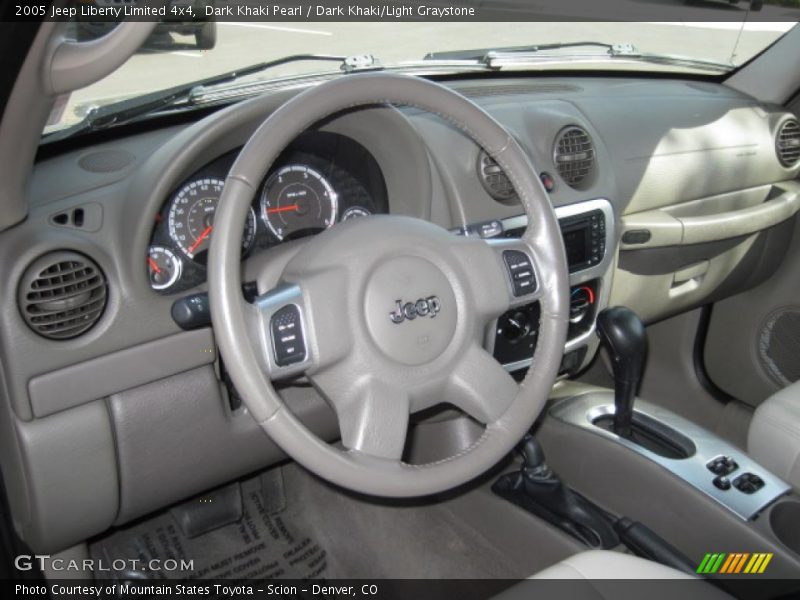 Dark Khaki Pearl / Dark Khaki/Light Graystone 2005 Jeep Liberty Limited 4x4