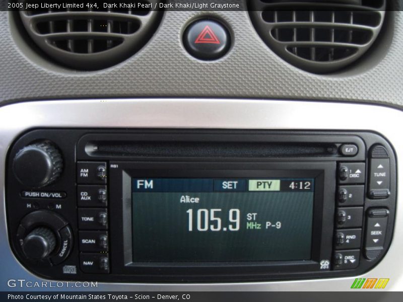 Dark Khaki Pearl / Dark Khaki/Light Graystone 2005 Jeep Liberty Limited 4x4