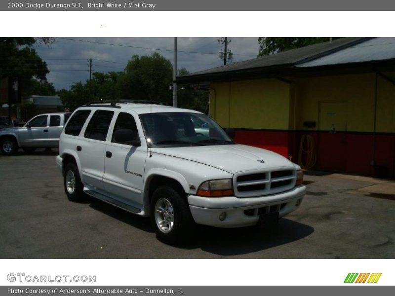Bright White / Mist Gray 2000 Dodge Durango SLT
