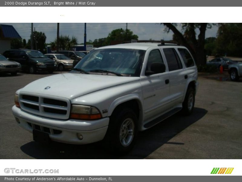 Bright White / Mist Gray 2000 Dodge Durango SLT