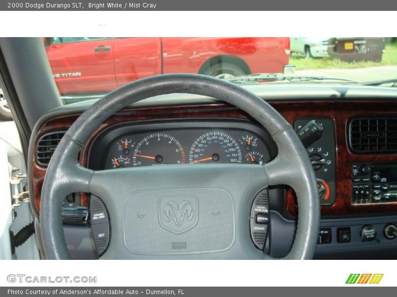Bright White / Mist Gray 2000 Dodge Durango SLT