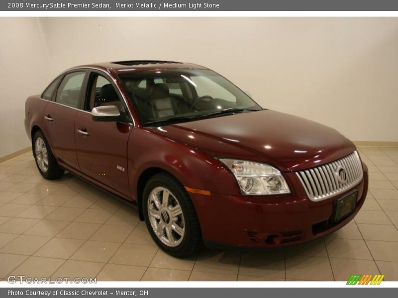 Merlot Metallic / Medium Light Stone 2008 Mercury Sable Premier Sedan