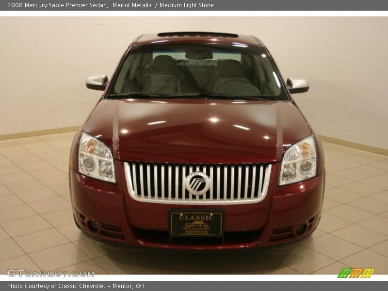 Merlot Metallic / Medium Light Stone 2008 Mercury Sable Premier Sedan