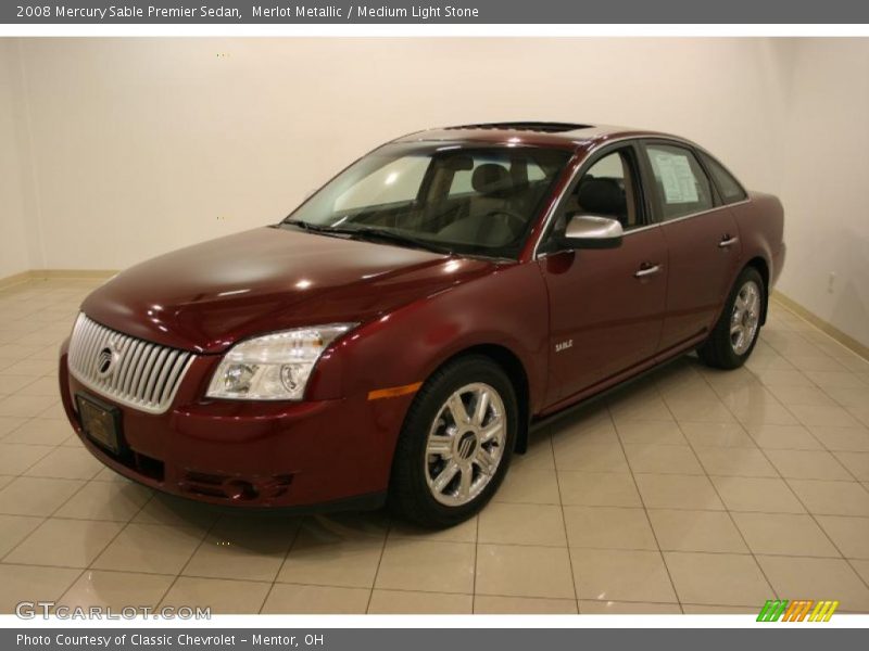 Merlot Metallic / Medium Light Stone 2008 Mercury Sable Premier Sedan