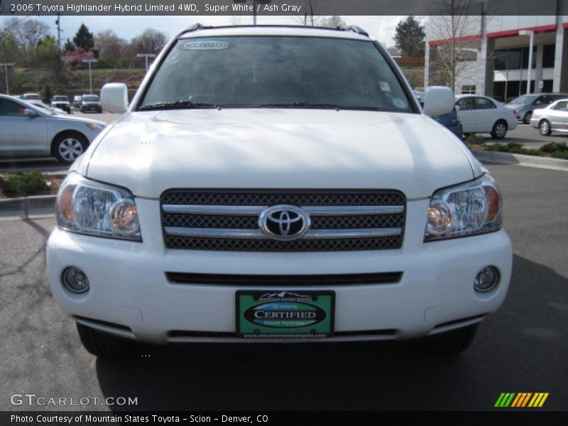 Super White / Ash Gray 2006 Toyota Highlander Hybrid Limited 4WD