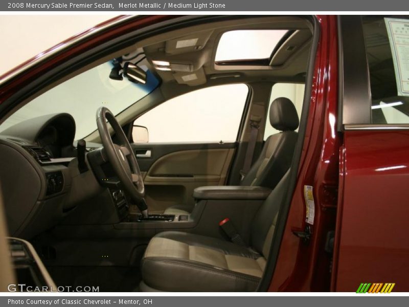 Merlot Metallic / Medium Light Stone 2008 Mercury Sable Premier Sedan