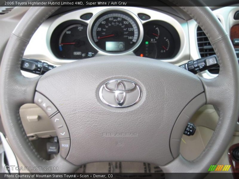 Super White / Ash Gray 2006 Toyota Highlander Hybrid Limited 4WD