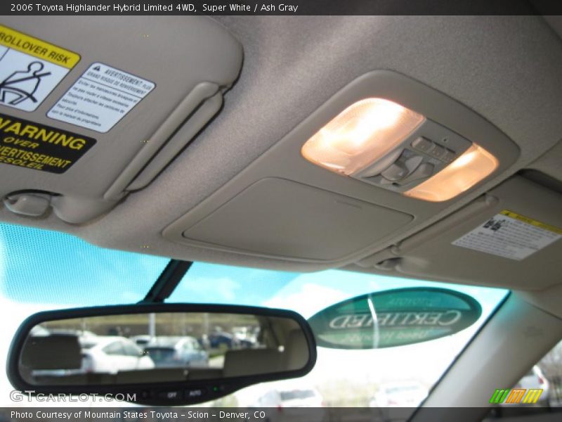 Super White / Ash Gray 2006 Toyota Highlander Hybrid Limited 4WD