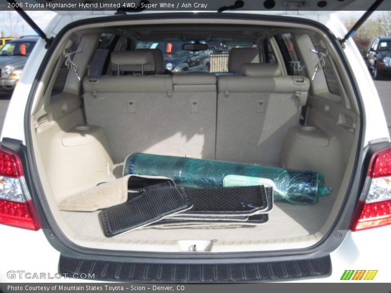 Super White / Ash Gray 2006 Toyota Highlander Hybrid Limited 4WD