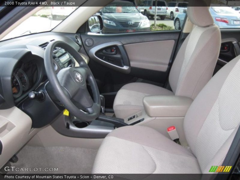 Black / Taupe 2008 Toyota RAV4 4WD