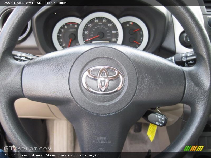 Black / Taupe 2008 Toyota RAV4 4WD