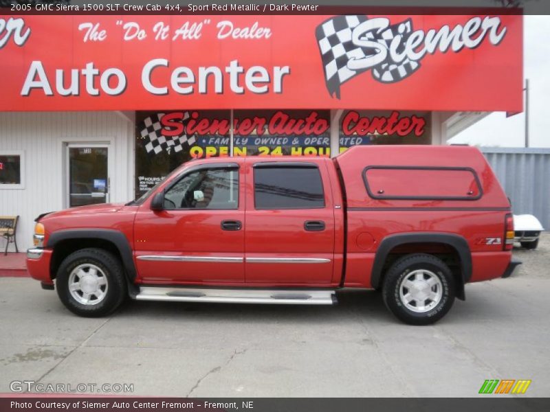 Sport Red Metallic / Dark Pewter 2005 GMC Sierra 1500 SLT Crew Cab 4x4