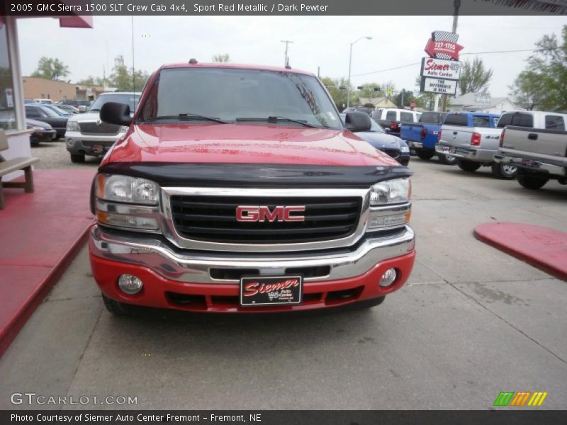 Sport Red Metallic / Dark Pewter 2005 GMC Sierra 1500 SLT Crew Cab 4x4