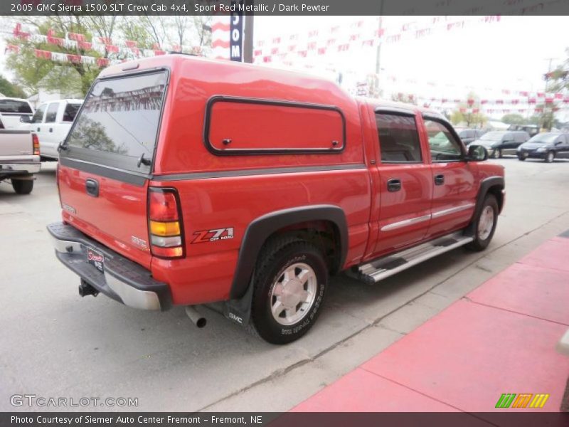 Sport Red Metallic / Dark Pewter 2005 GMC Sierra 1500 SLT Crew Cab 4x4