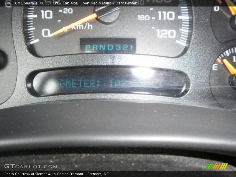 Sport Red Metallic / Dark Pewter 2005 GMC Sierra 1500 SLT Crew Cab 4x4