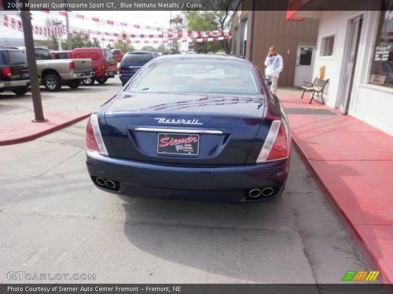 Blue Nettuno Metallic / Cuoio 2006 Maserati Quattroporte Sport GT