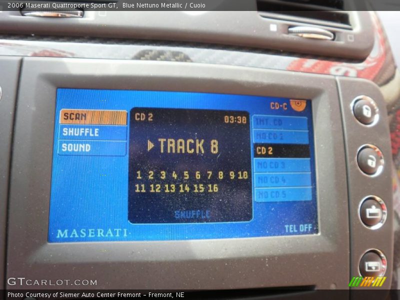 Blue Nettuno Metallic / Cuoio 2006 Maserati Quattroporte Sport GT