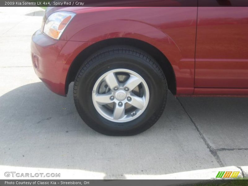 Spicy Red / Gray 2009 Kia Sorento LX 4x4