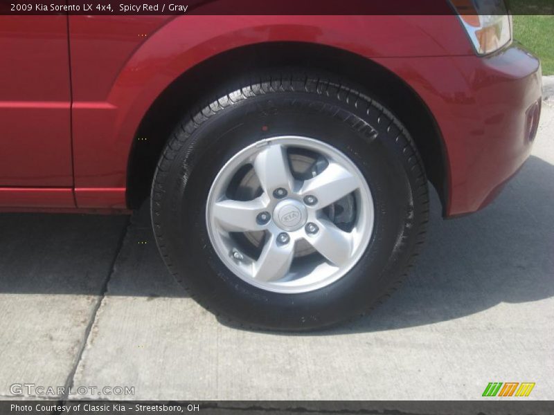 Spicy Red / Gray 2009 Kia Sorento LX 4x4