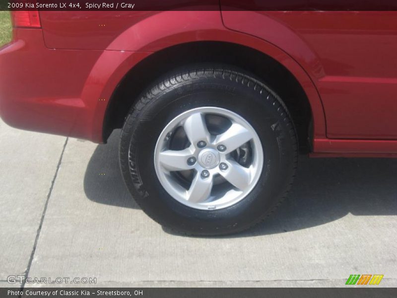 Spicy Red / Gray 2009 Kia Sorento LX 4x4