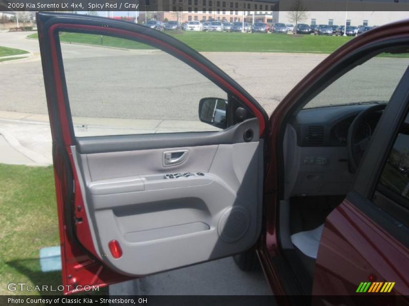 Spicy Red / Gray 2009 Kia Sorento LX 4x4