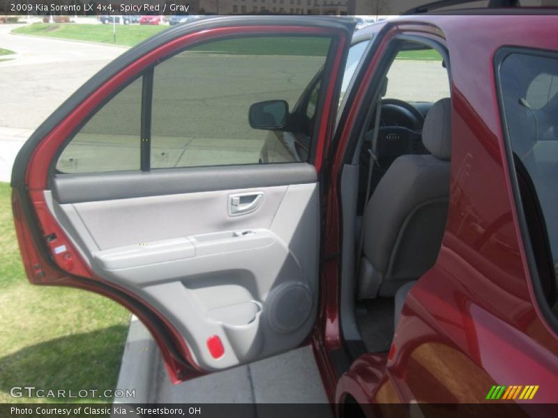 Spicy Red / Gray 2009 Kia Sorento LX 4x4