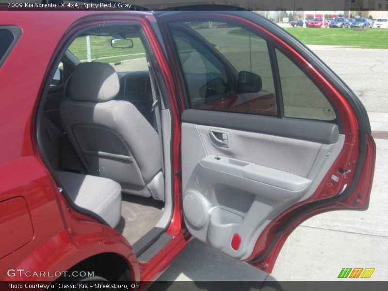 Spicy Red / Gray 2009 Kia Sorento LX 4x4