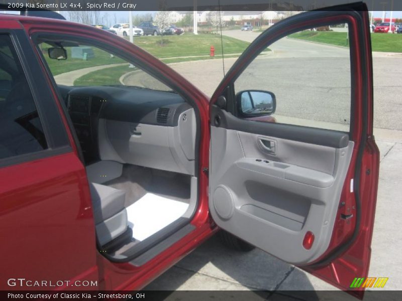 Spicy Red / Gray 2009 Kia Sorento LX 4x4