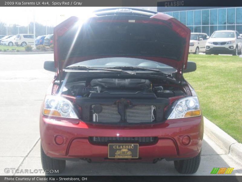 Spicy Red / Gray 2009 Kia Sorento LX 4x4