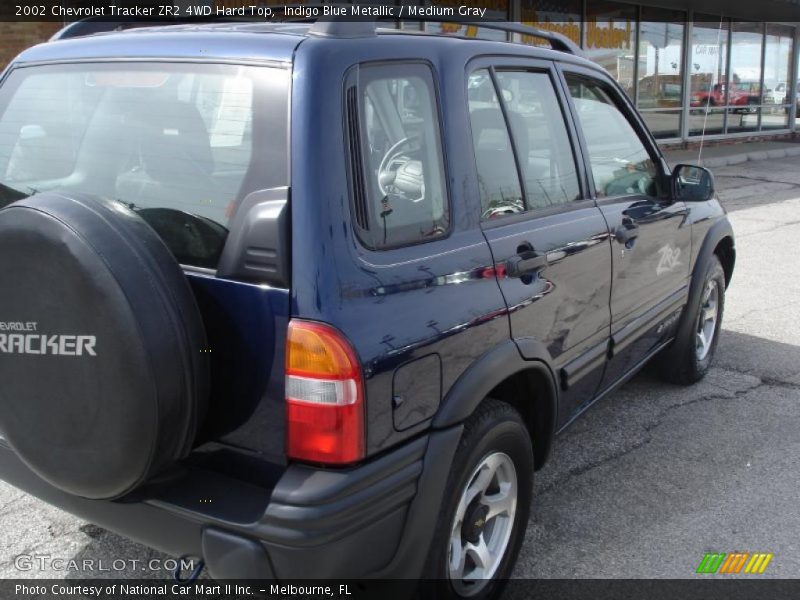 Indigo Blue Metallic / Medium Gray 2002 Chevrolet Tracker ZR2 4WD Hard Top