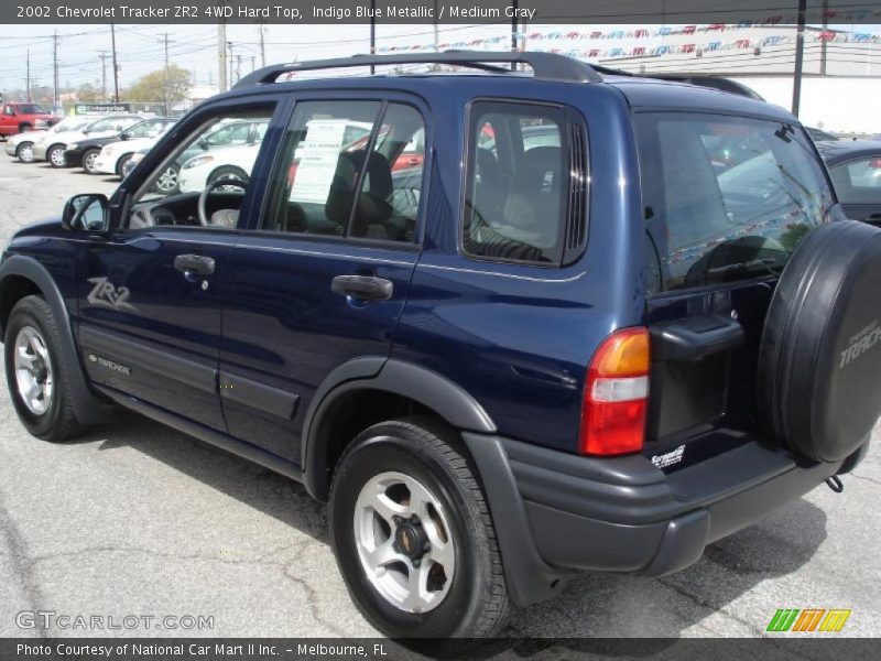 Indigo Blue Metallic / Medium Gray 2002 Chevrolet Tracker ZR2 4WD Hard Top