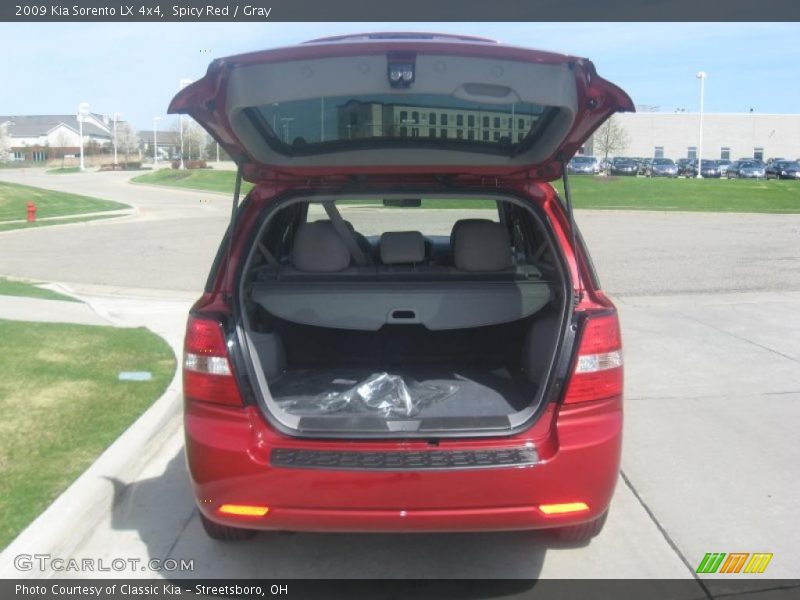 Spicy Red / Gray 2009 Kia Sorento LX 4x4